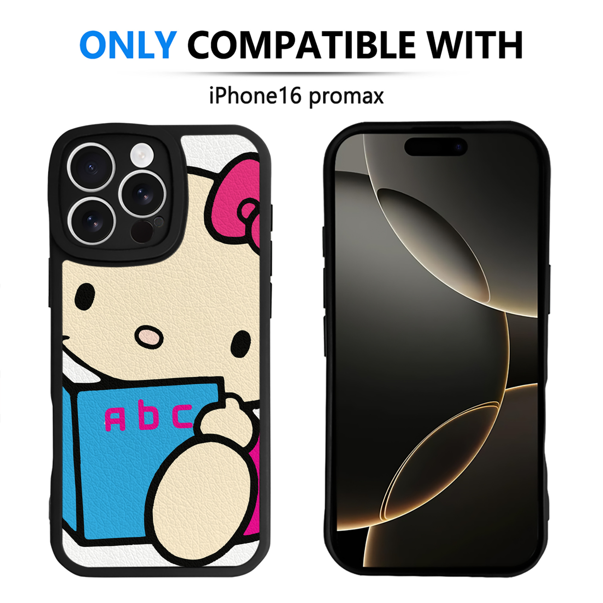 （画像用） Hello Kitty ハローキティ 【iPhone 16シリーズ対応】シリコンスマホケース（レザー調） 材質：シリコン